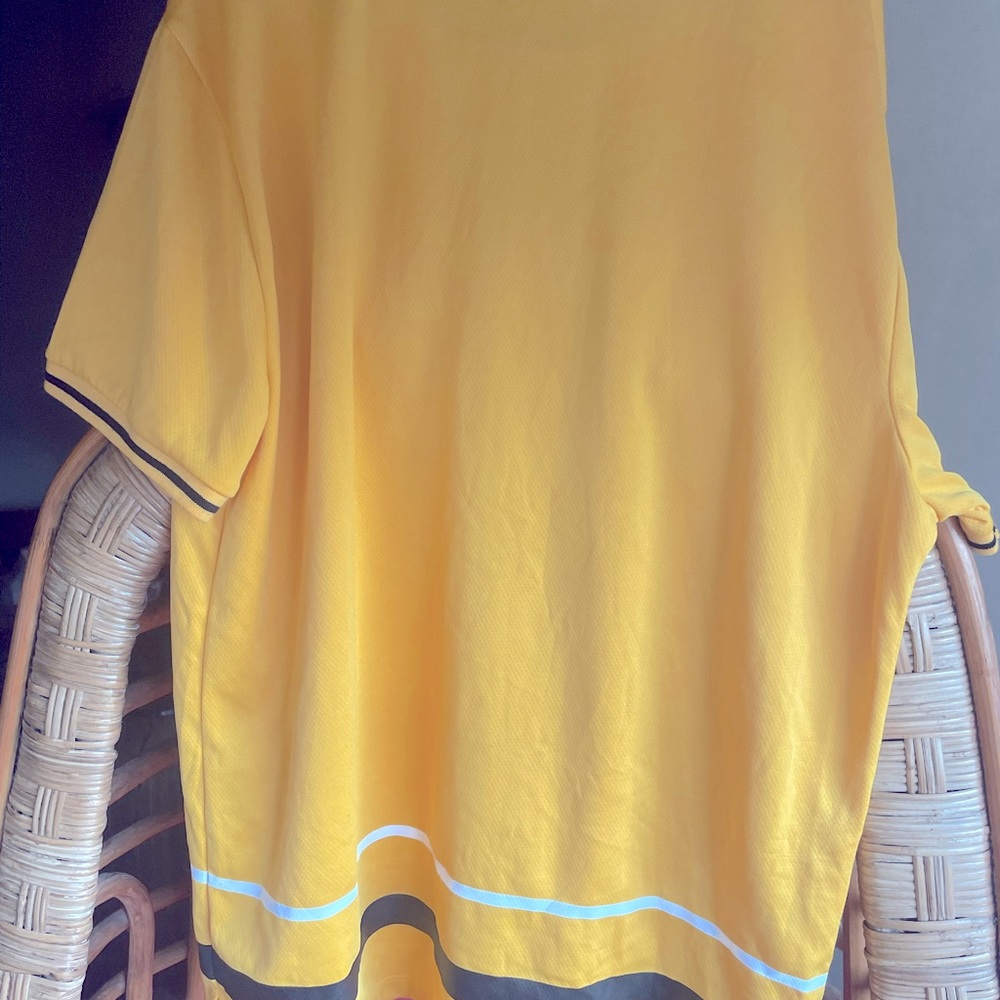 Forever 21 Yellow T Shirt with black and white stripe for men in Size M. - Picture 6 of 12